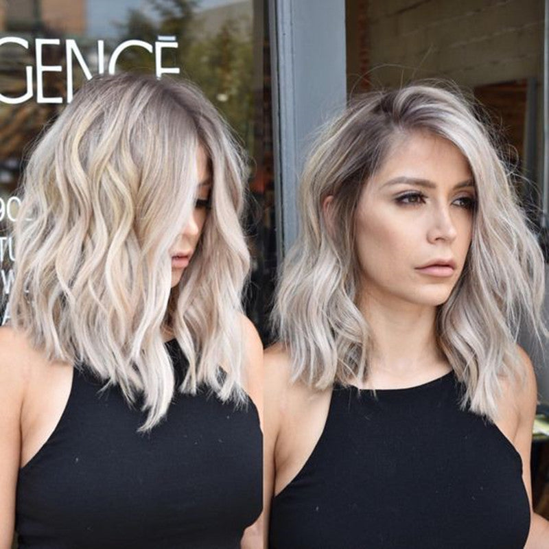 Women's Long Curly Synthetic Wig-4