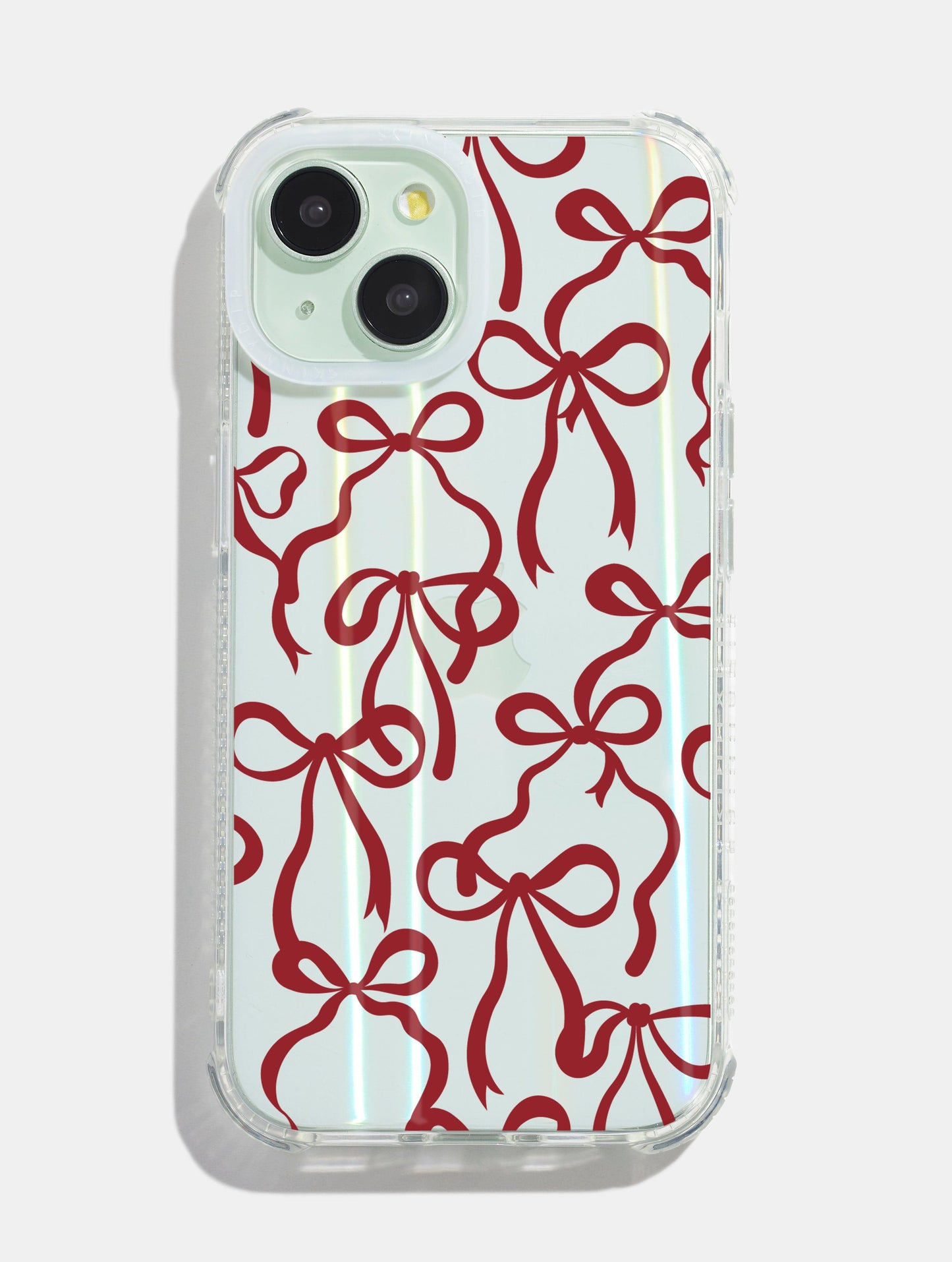 Burgundy Bows Shock iPhone Case