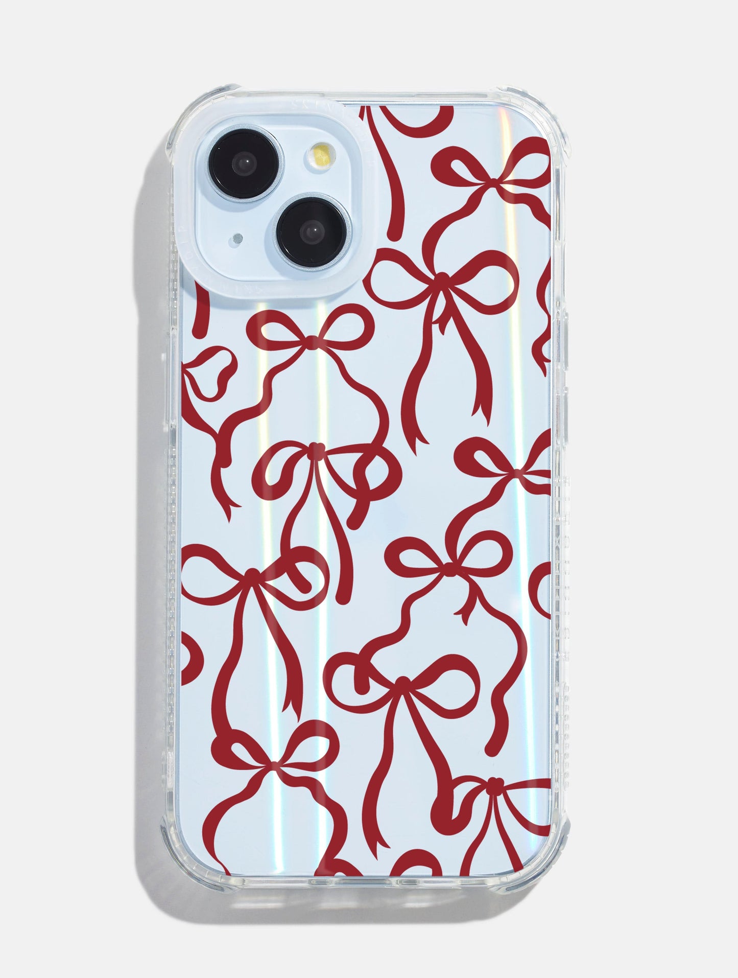 Burgundy Bows Shock iPhone Case