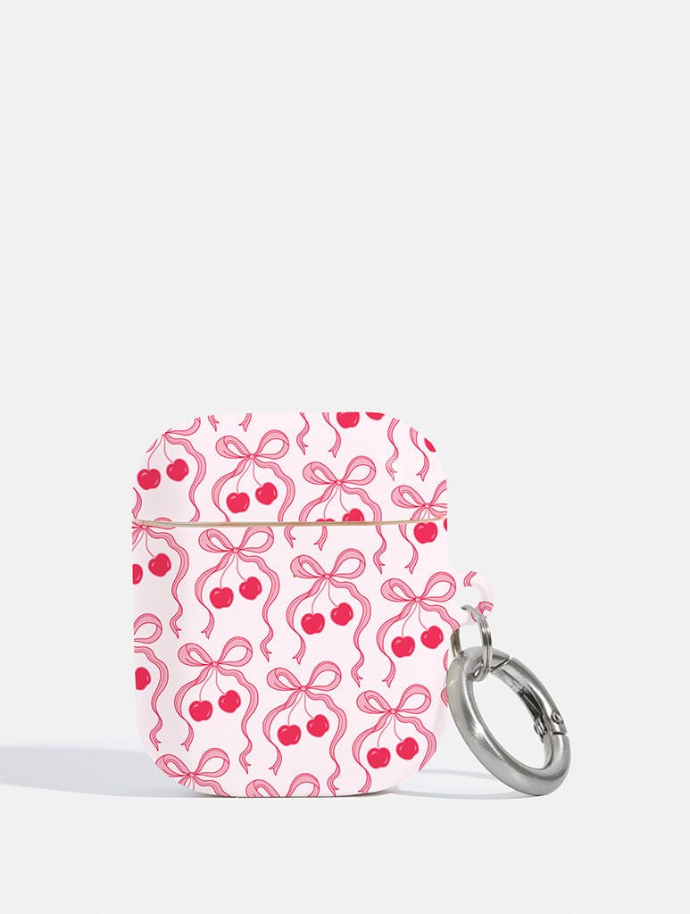 Cherry Ribbon Bow AirPods Case