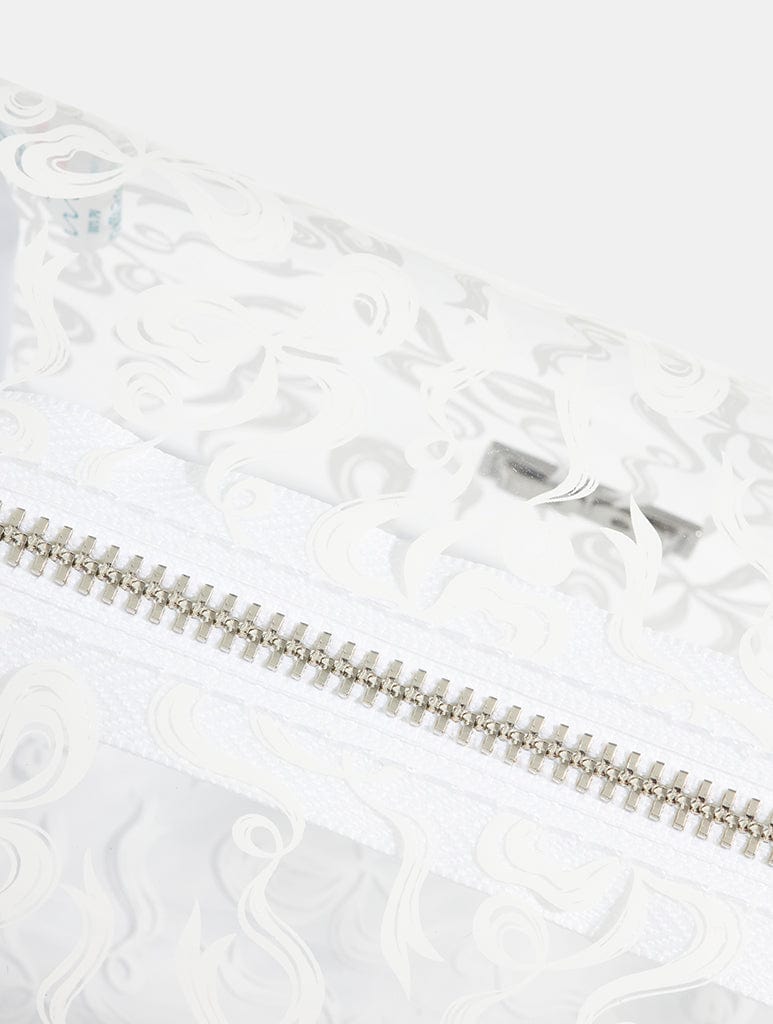 White Bow Makeup Bag
