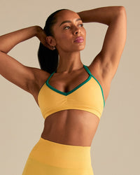 Define 2.0 Seamless Scrunch V-Neck Bra | Mango