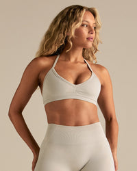 Define 2.0 Seamless Scrunch V-Neck Bra | Stone