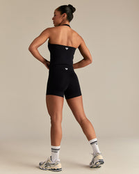 Essential Halter Tank | Black