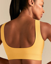 Power Seamless Open Back Mini Bra | Mango