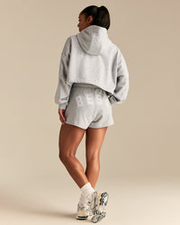 Comfort Lightweight Draw Hem Hoodie | Grey Marl