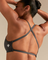 Define 2.0 Seamless Cross Back Bra | Graphite