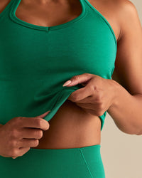 Define 2.0 Seamless Halter Tank | Amazonia Green