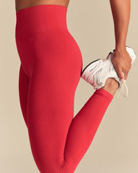 Power Seamless Leggings | Spicy Red