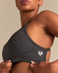 Define 2.0 Seamless Cross Back Bra | Graphite
