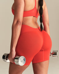 Define 2.0 Seamless Low Back Shorts | Lava Red