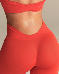 Define 2.0 Seamless Low Back Leggings | Lava Red