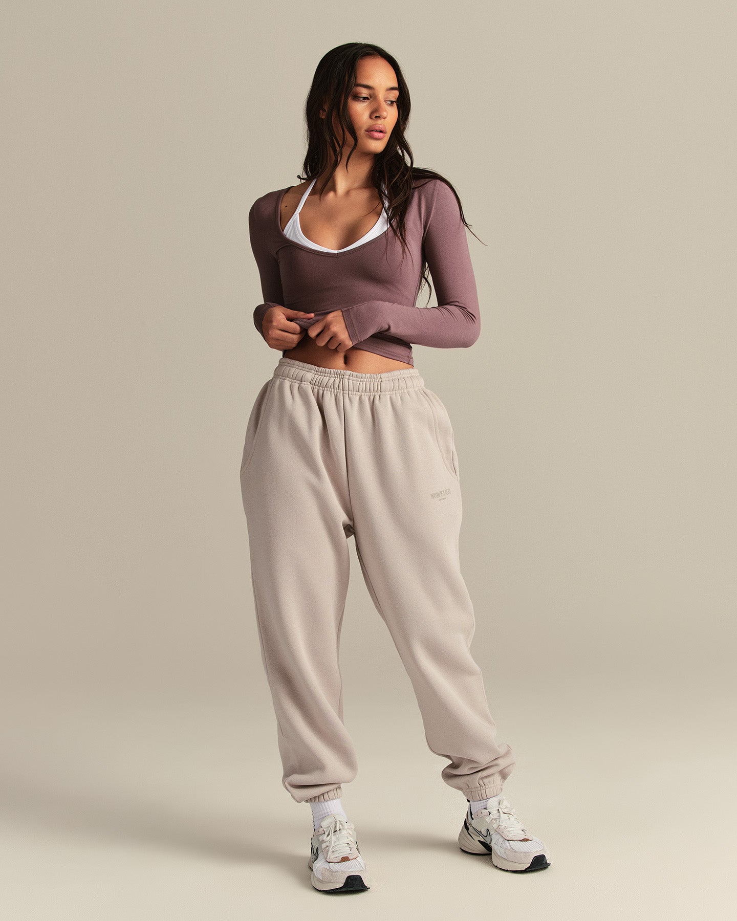 Smooth Contour Long Sleeve Reversible T-Shirt | Deep Mocha
