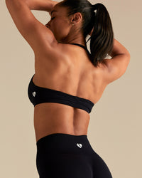 Define 2.0 Seamless Scrunch V-Neck Bra | Black