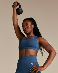 Power Seamless Adjustable Sports Bra | Blueberry
