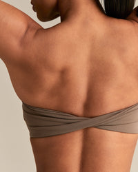 Essential Twist Back Bandeau Bra | Caribou