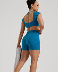 Motion Seamless Shorts | Peacock Blue
