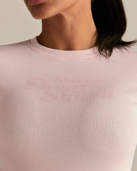 Comfort Graphic Ribbed Baby T-Shirt | Ballet Pink
