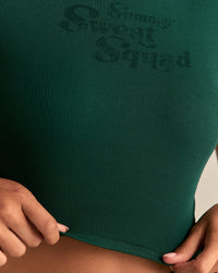Comfort Graphic Ribbed Baby T-Shirt | Emerald