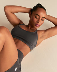 Define 2.0 Seamless Cross Back Bra | Graphite
