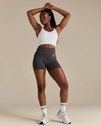Power Seamless Built-In Bra Tank | White