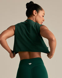 Comfort Drop Armhole Tank | Vintage Emerald