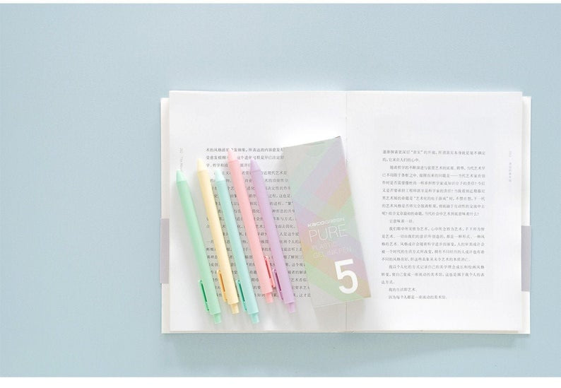 Coloured Retractable Gel Pens