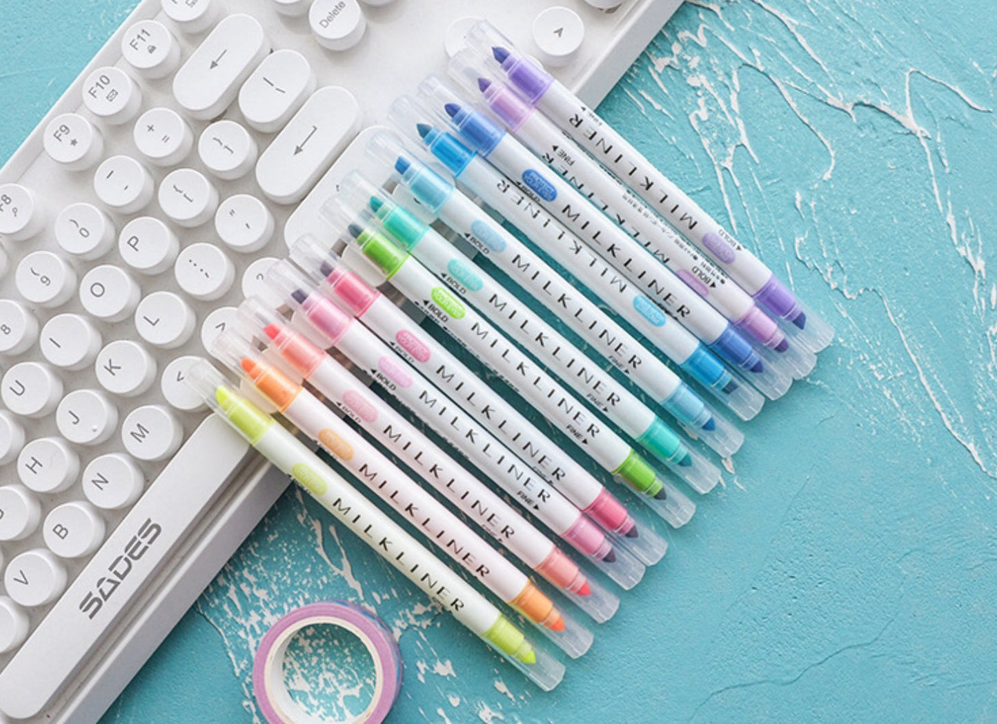 Set of 12 Milkliner Highlighter Marker Pens