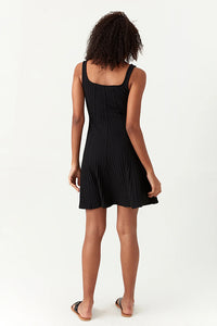 Black Sleeveless A-Line Dress