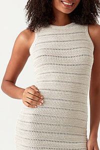 Stone Crochet Dress