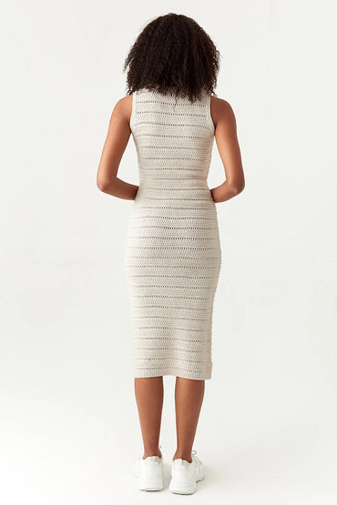 Stone Crochet Dress