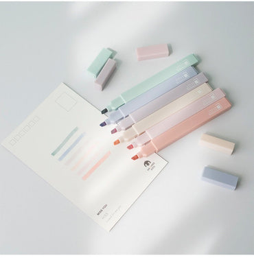 Muted Pastel Highlighter Pen Set