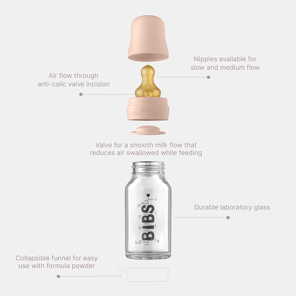 BIBS Baby Glass Bottle Complete Set