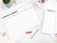 Monthly Desk Planner