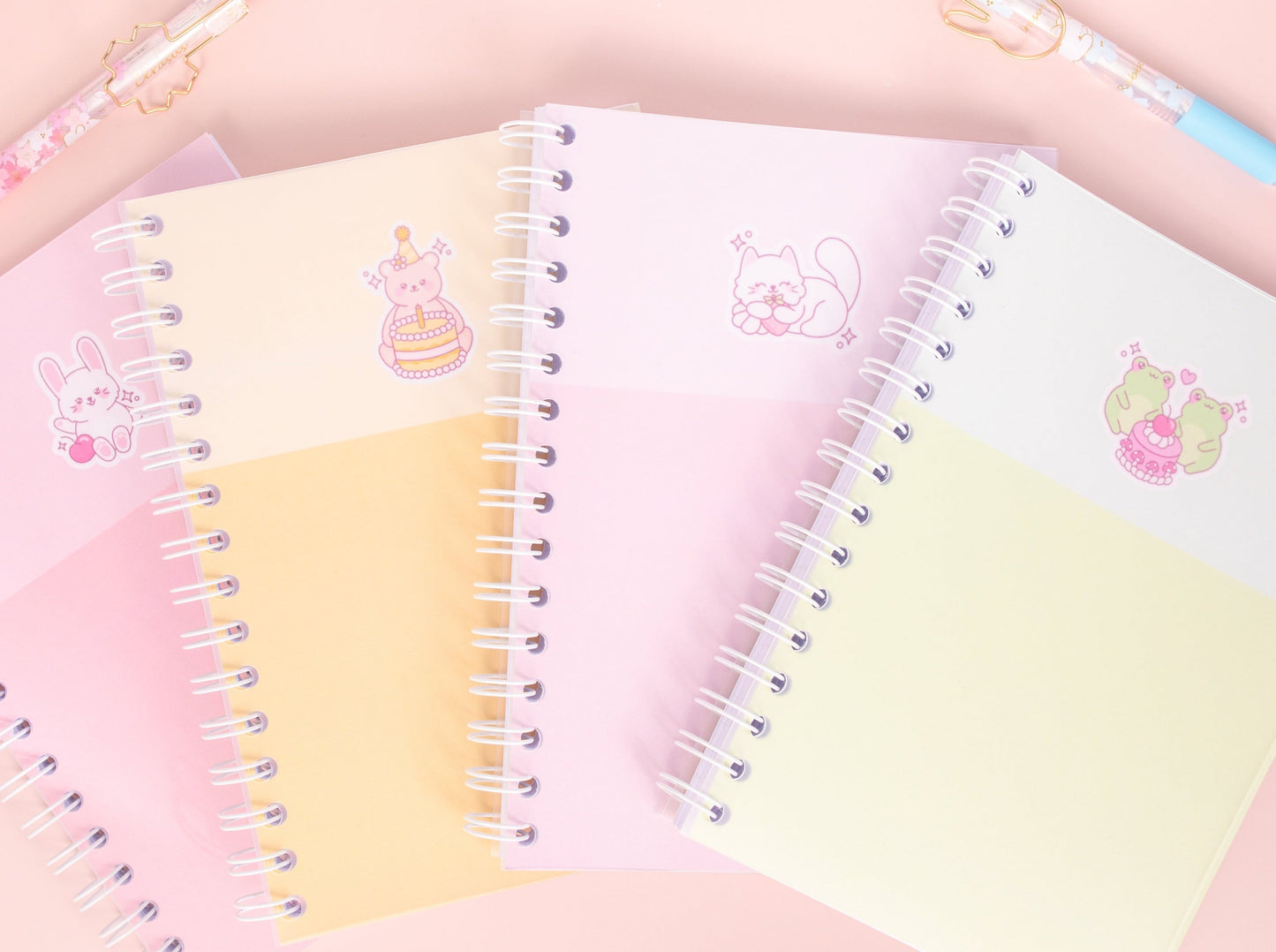 Kawaii Animal A5 Spiral Notebooks