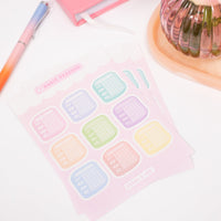 Habit Tracker Sticker Sheet