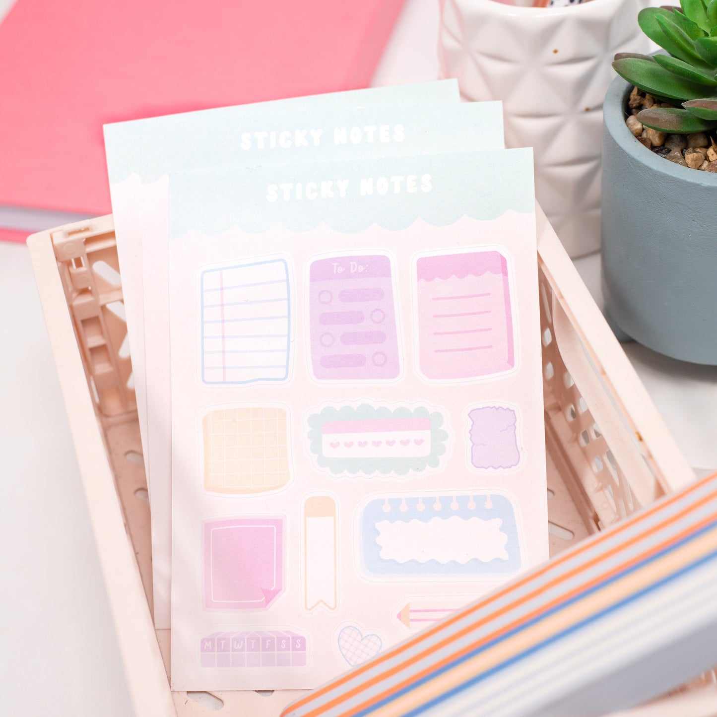 Sticky Notes Sticker Sheet