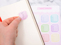 Habit Tracker Sticker Sheet
