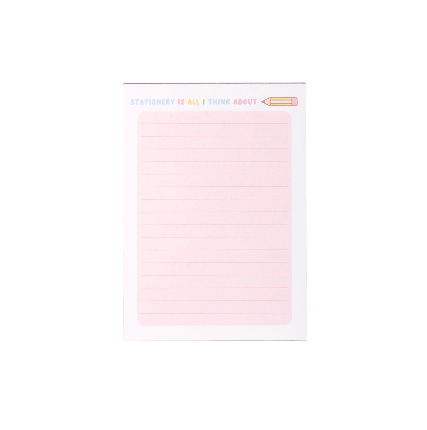 Stationery Is All I Think About A6 Memo Pad
