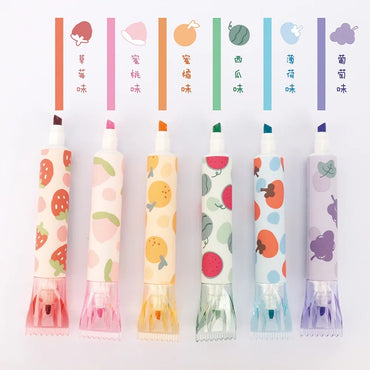 Scented Fruit Highlighter Marker Pens
