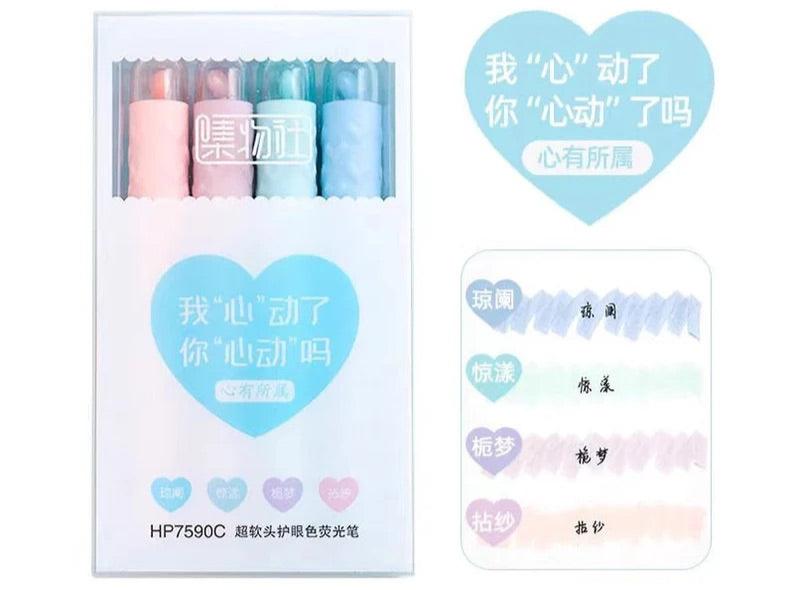 Heart Highlighter Pen Set