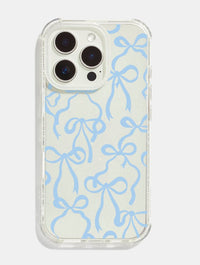 Baby Blue Bows Shock iPhone Case