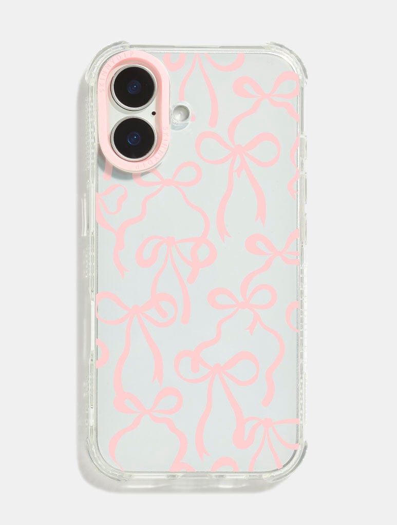Baby Pink Bows Shock iPhone Case