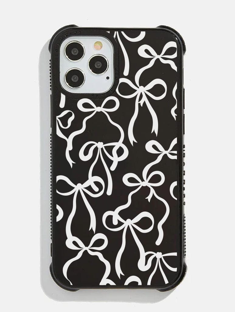 Black & White Bows Shock iPhone Case
