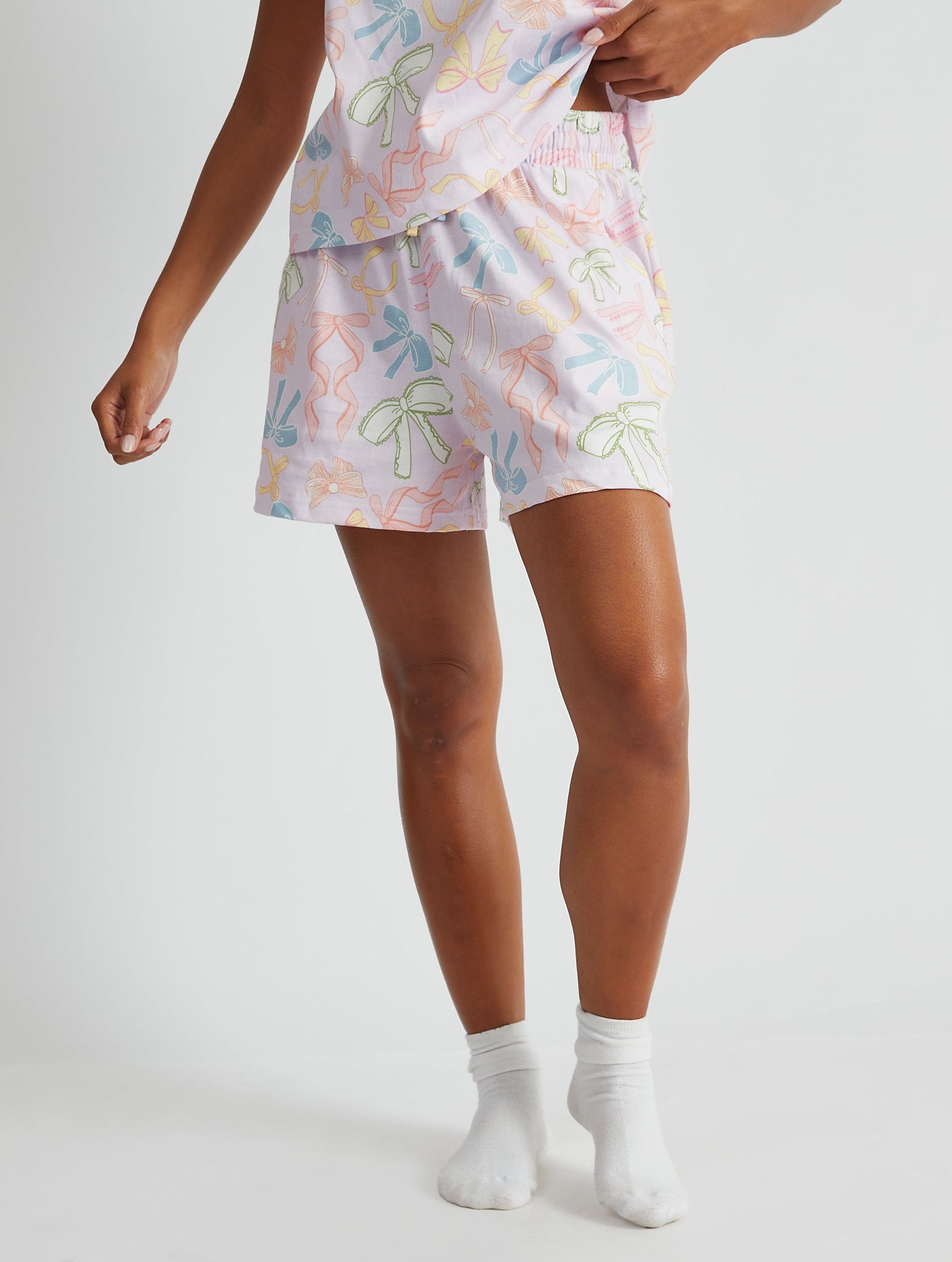Bow Print Cami & Short Pyjama Set