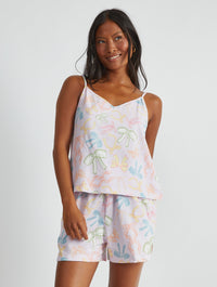 Bow Print Cami & Short Pyjama Set