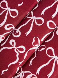 Burgandy Bows Laptop Sleeve