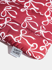 Burgandy Bows Laptop Sleeve