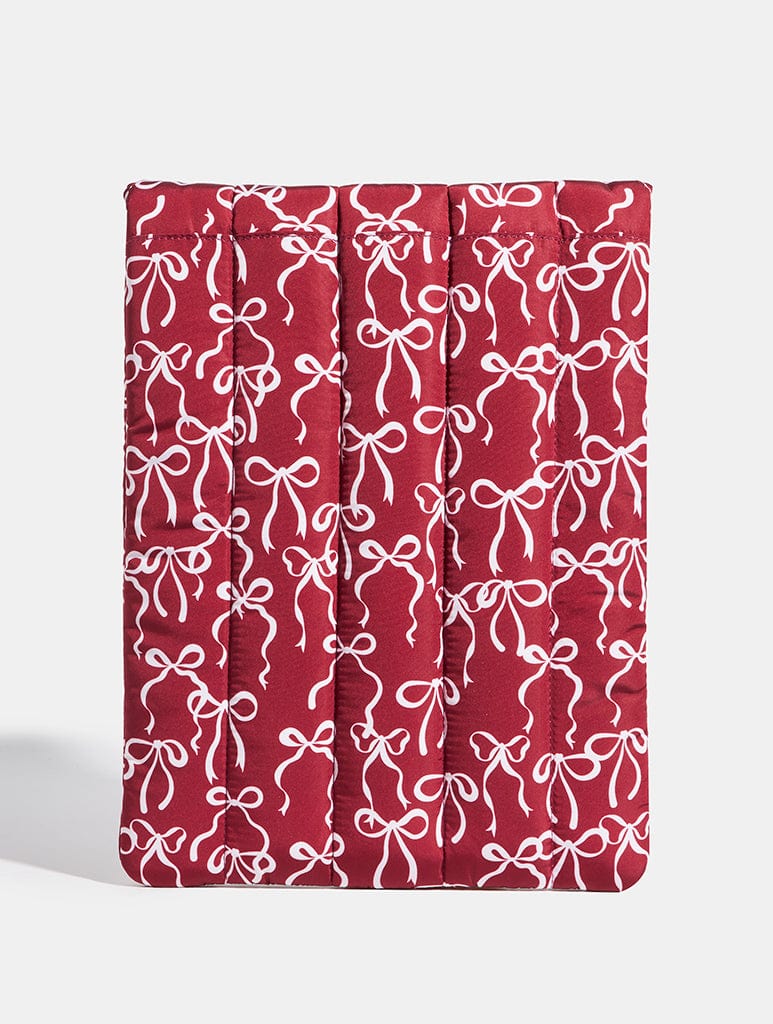 Burgandy Bows Laptop Sleeve