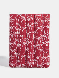 Burgandy Bows Laptop Sleeve